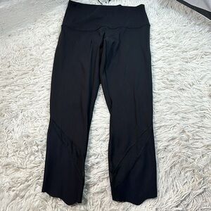 Lululemon Wunder Under Crop II *Roll Down Scallop Full-On Luxtreme 24" Black